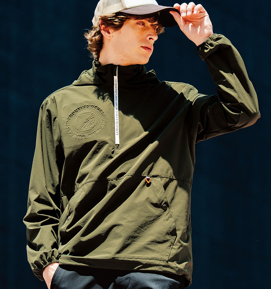 A.D.ストレッチナイロンパーカー