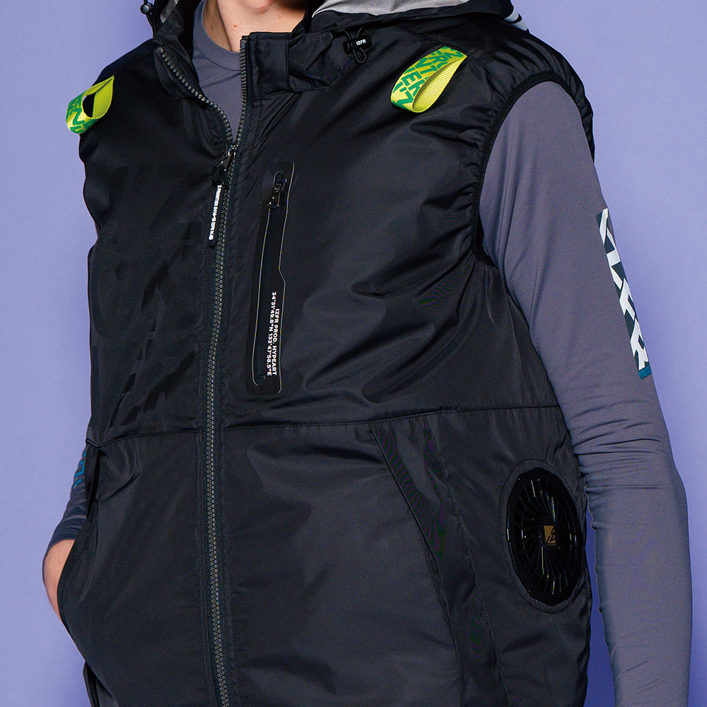 A.S.S.ワークベスト（ファン無し）サイドファン フルハーネス対応
