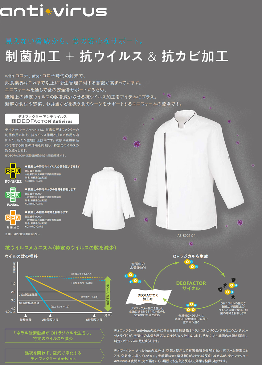 デオファクター 抗ウイルス DEOFACTOR Antivirus  メンズパンツ