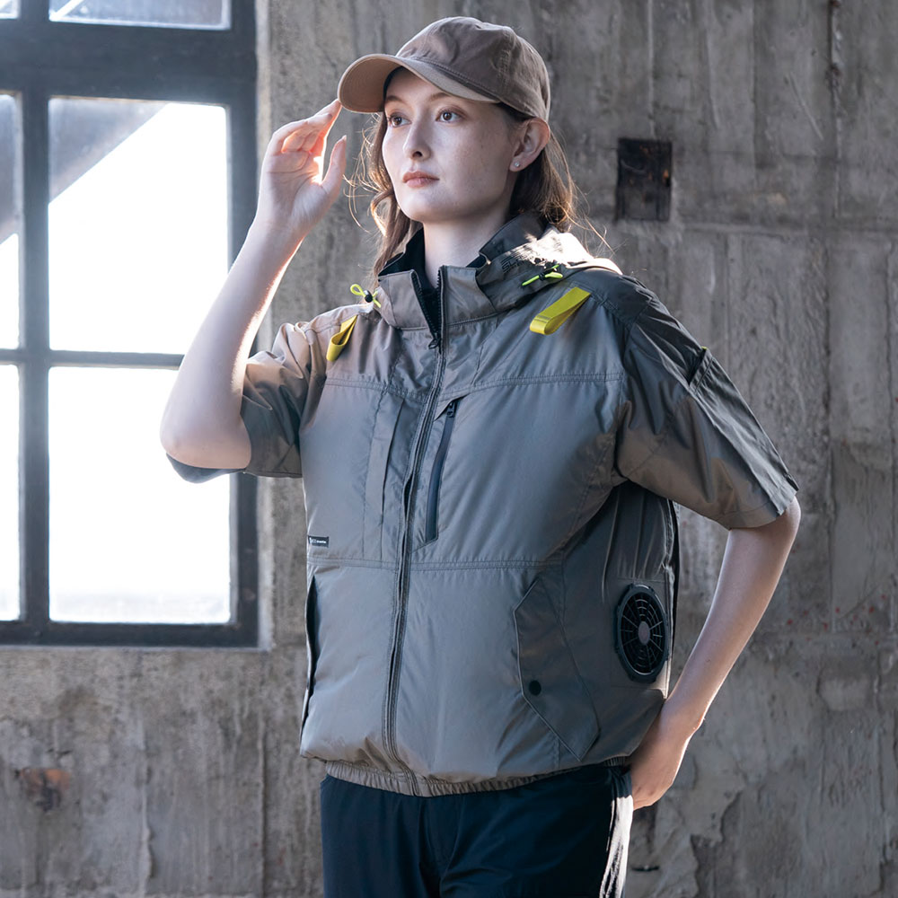 S-AIR サイドファンフードショートジャケット（ファン無し）フルハーネス対応