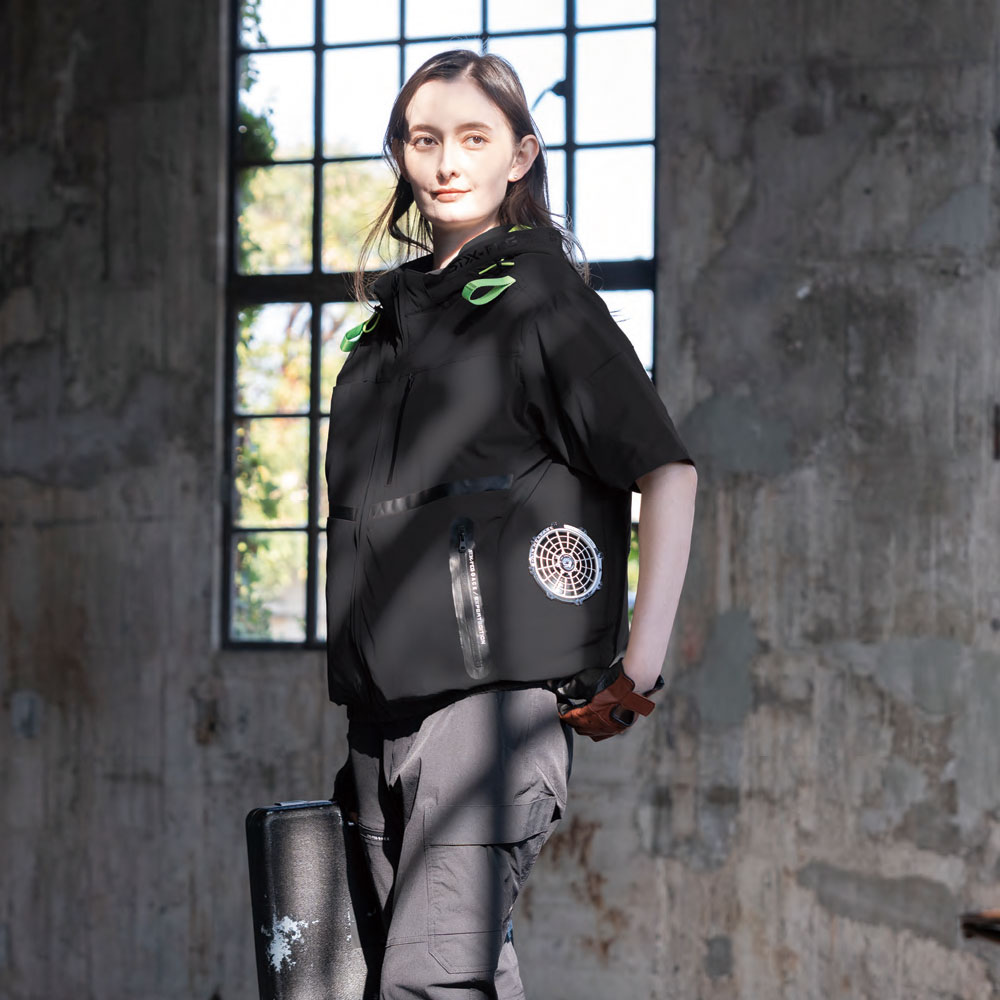 S-AIR コンデンスタイルショートジャケット（ファン無し）サイドファン フルハーネス対応