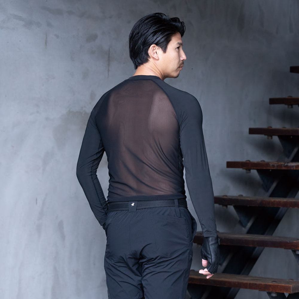 STX-FEG ボディメッシュエアリーロングスリーブ