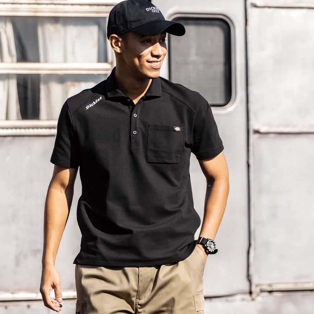 T/C鬼鹿の子 半袖ポロシャツ