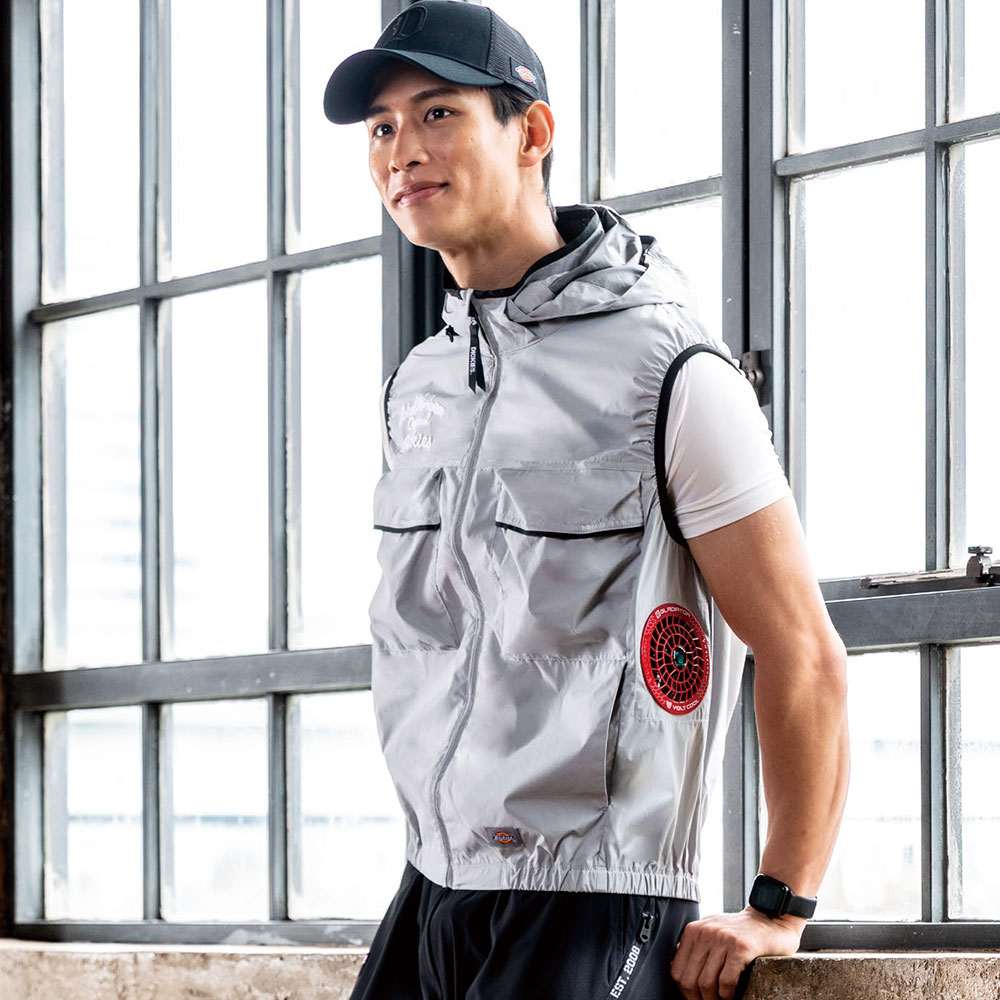 VOLTCOOL ボルトクール 日傘遮熱 ベスト（ファン無し）ペルチェネックホルダー付 サイドファン