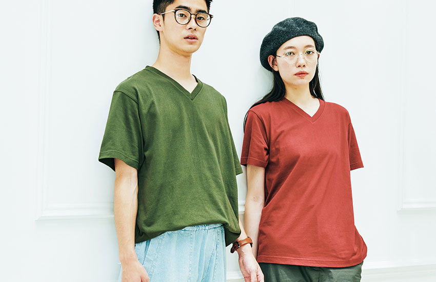 5.6oz ヘビーウェイトVネックTシャツ 2XL～3XL