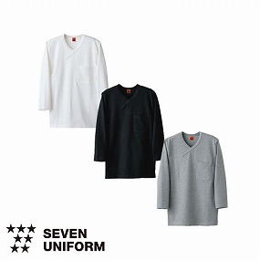 QU7362-0、QU7362-8、QU7362-9 Tシャツ 七分袖[兼用]
