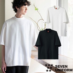 QU7380 ニットシャツ半袖 モックネック