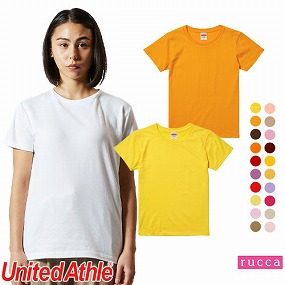 500103 5.6オンス ハイクオリティTシャツ ガールズ 暖色