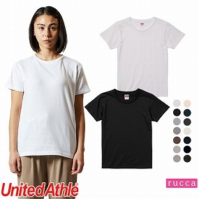 500103 5.6オンス ハイクオリティTシャツ ガールズ 無彩色