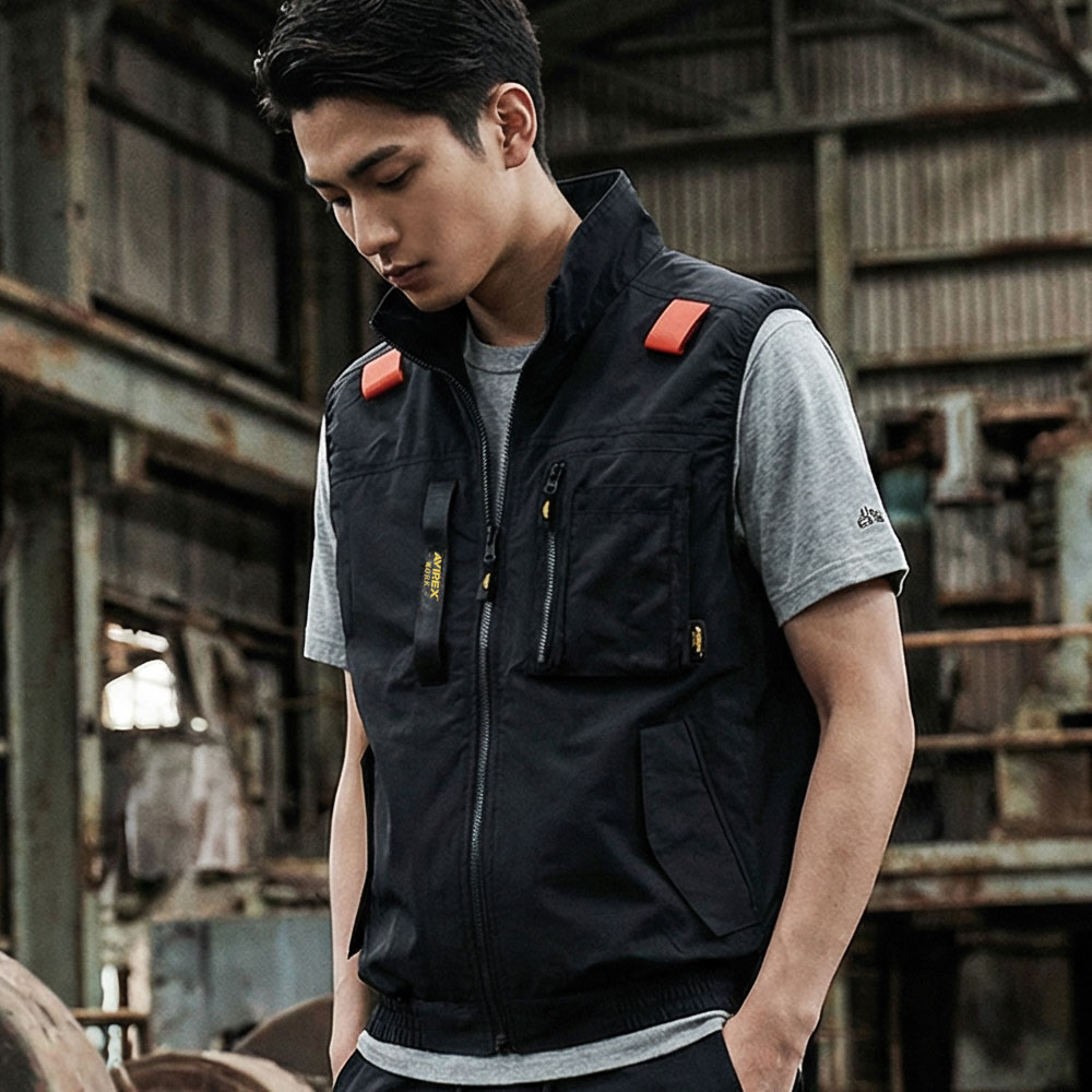 AVIREX WORK ワークベスト（EFウェア）ファン無し 2026年モデル