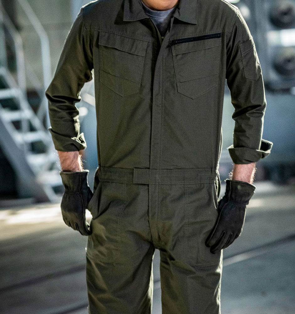 HOP-SCOT コスパリップストップ長袖ツナギ 5.6oz