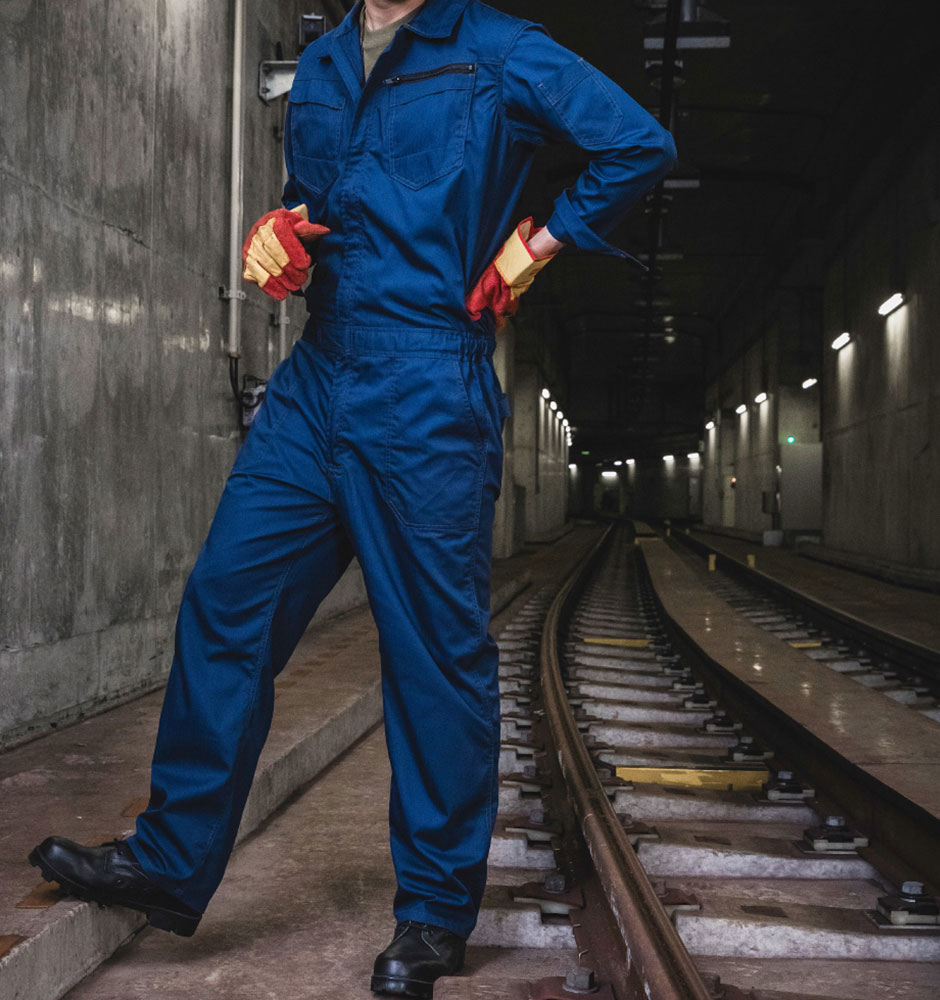 HOP-SCOT コスパヘリンボーン長袖ツナギ 5.6oz