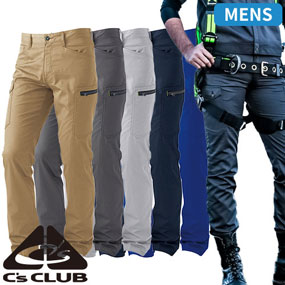 2905 C's CLUB ドビーストレッチT/C メンズカーゴパンツ（薄手）5.2oz