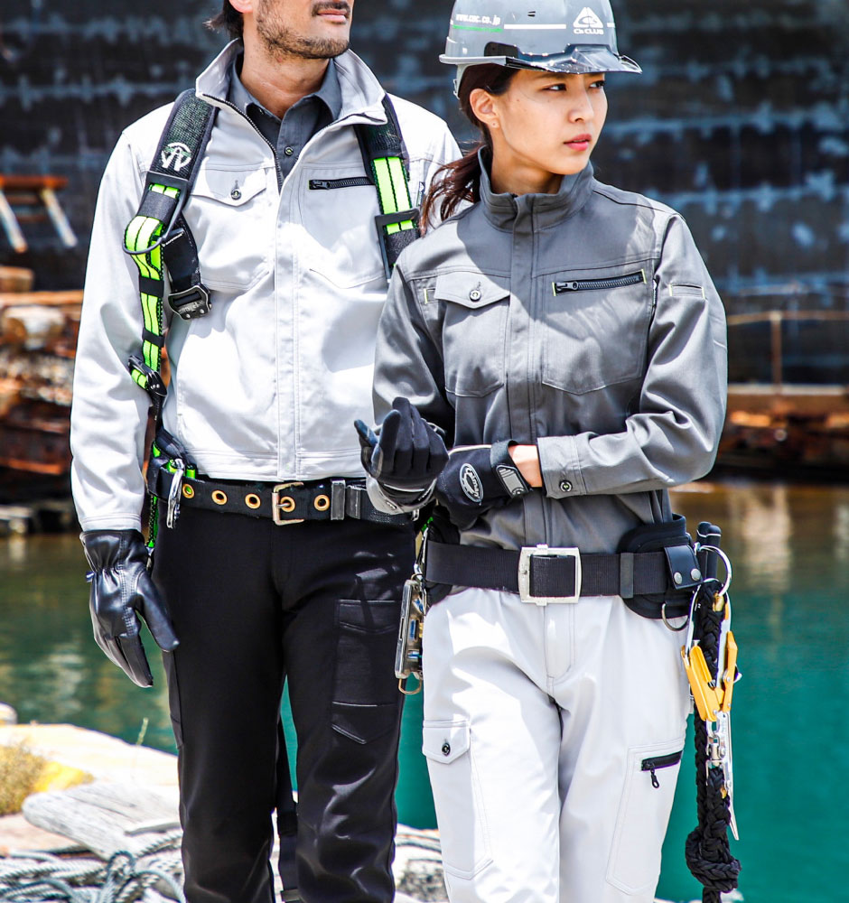 C's CLUB ドビーストレッチT/C 長袖ブルゾン（厚手）6.6oz