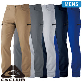2815 C's CLUB ドビーストレッチT/C メンズカーゴパンツ（厚手）6.6oz