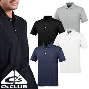 1334 C's CLUB 半袖ポロシャツ（ポケットあり）