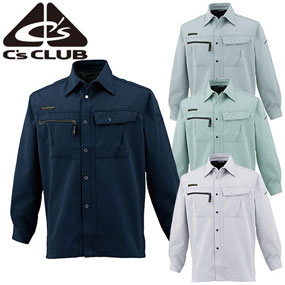 3501 C's CLUB 長袖シャツ（厚手）7.7oz