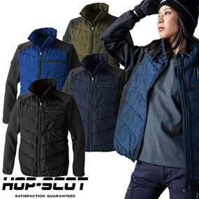 710018 HOP-SCOT デュアルムーブ 中わたストレッチジャケット 6.4oz