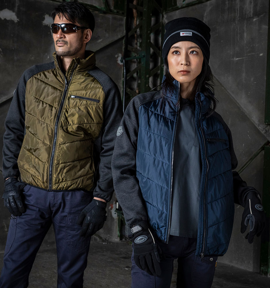 HOP-SCOT デュアルムーブ 中わたストレッチジャケット 6.4oz