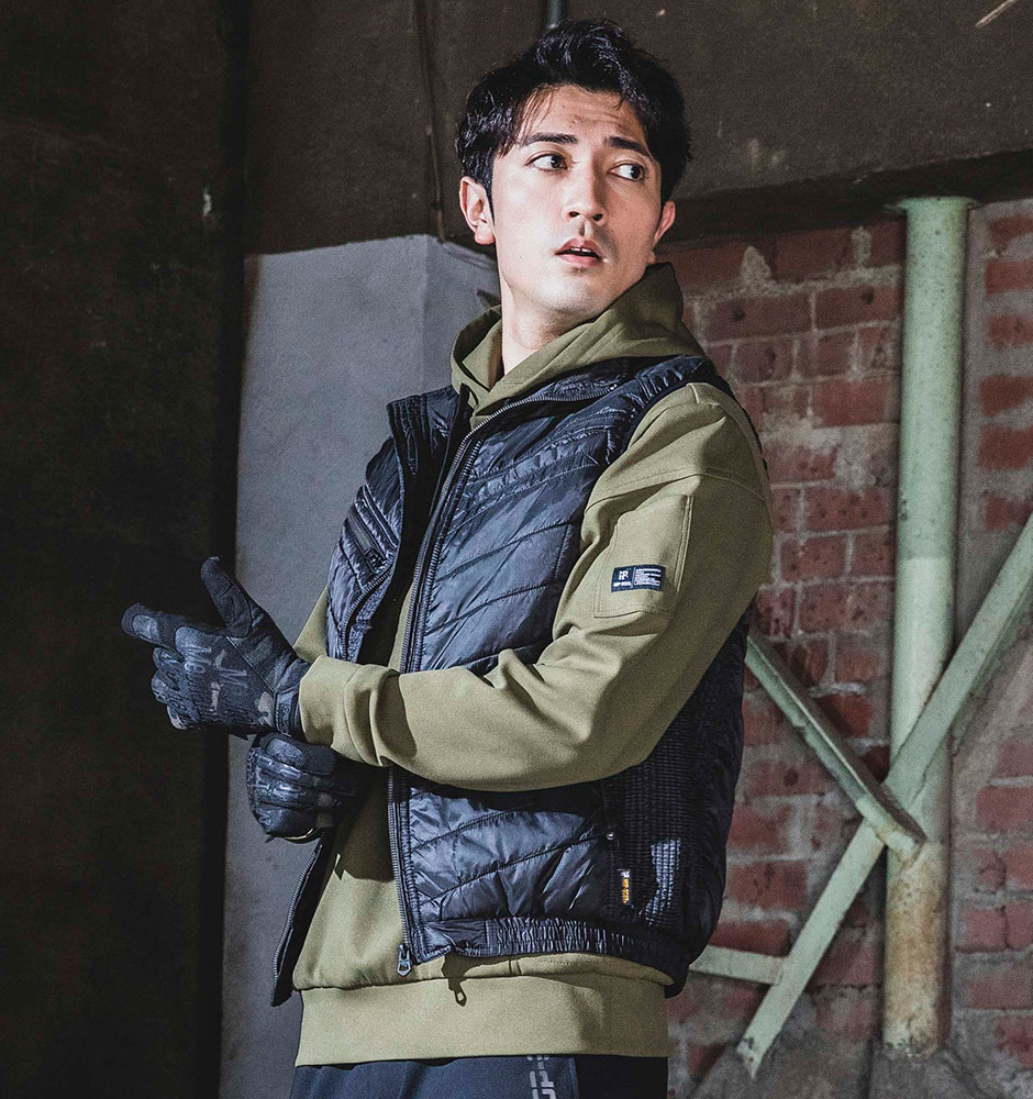 HOP-SCOT 超軽ソロナ・シレー裏アルミベスト 5.3oz