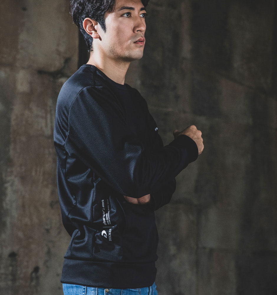 DOGMAN UR 防風ストレッチ長袖プルオーバー 8.8oz
