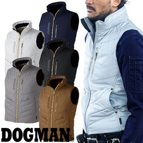 8082 DOGMAN SELECTED ウォッシャブルウォームベスト 10.6oz