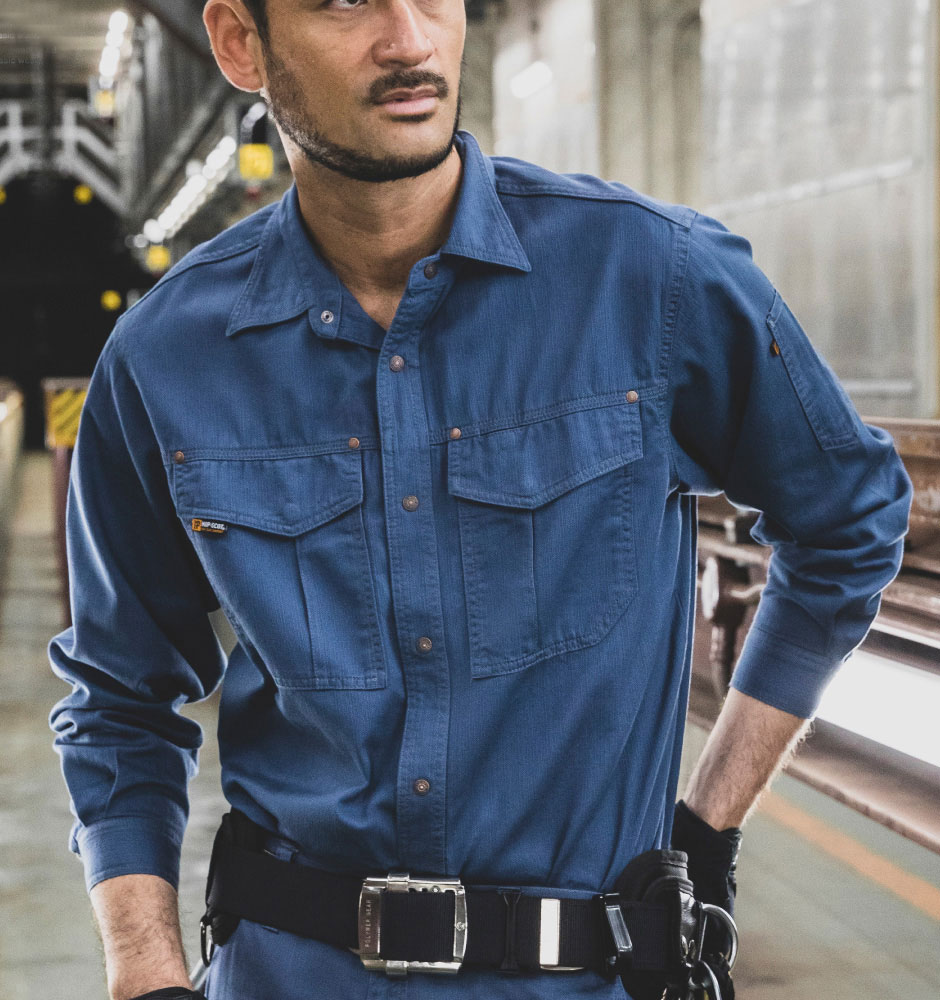 HOP-SCOT 長袖シャツ（薄手）6oz