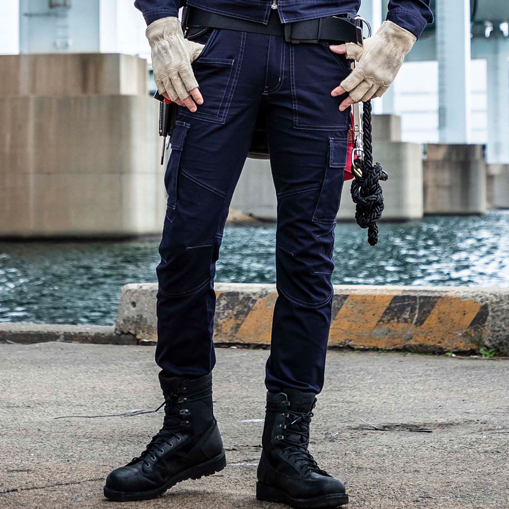 DOGMAN SELECTED ドビーストレッチ・ワイドカーゴパンツ10ポケット