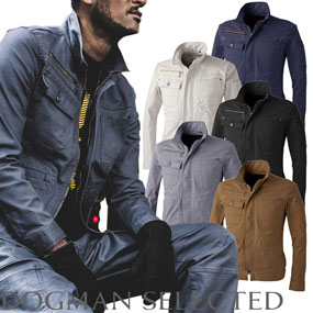 8057 DOGMAN SELECTED ドビースリムストレッチ・長袖ジャケット