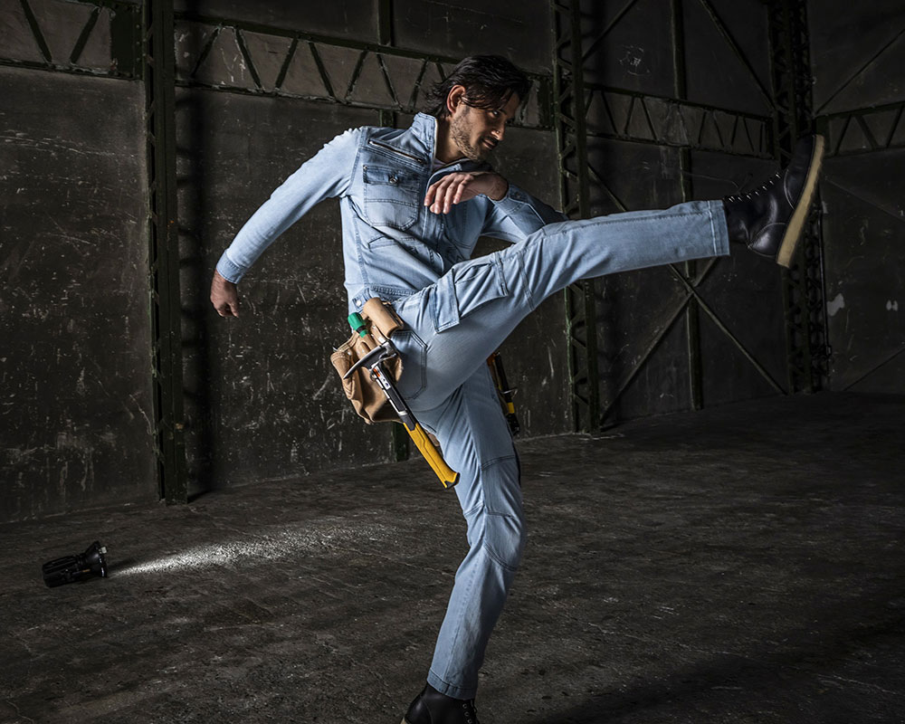 DOGMAN スリムストレッチ・スラブカーゴパンツ