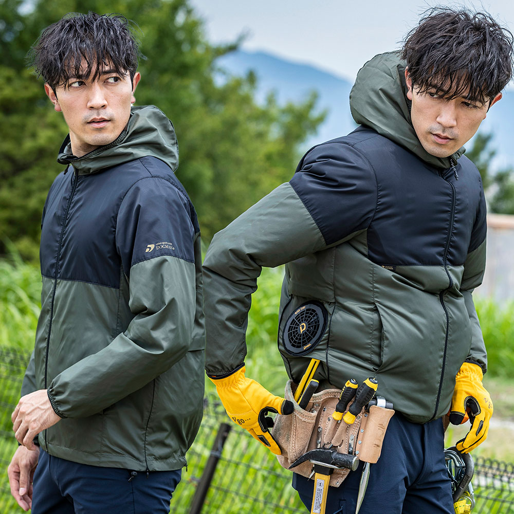 DOGMAN UR WZ マルチバイカラーフーディー（ファン無し）サイドファン仕様