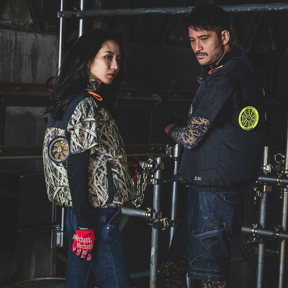 HOP-SCOT WZチタンコーティング半袖ジャケット（ファン無し）ハイバック仕様 フルハーネス対応