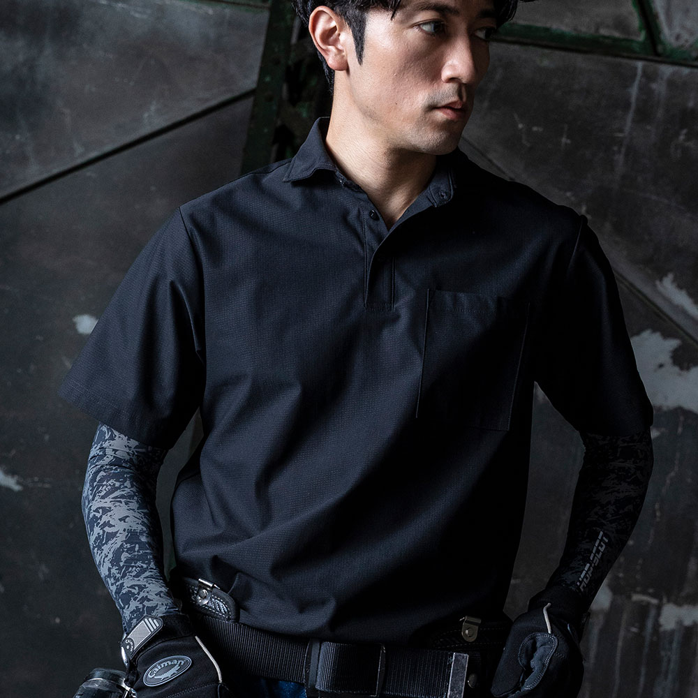 HOP-SCOT UVドライストレッチ半袖ポロシャツ