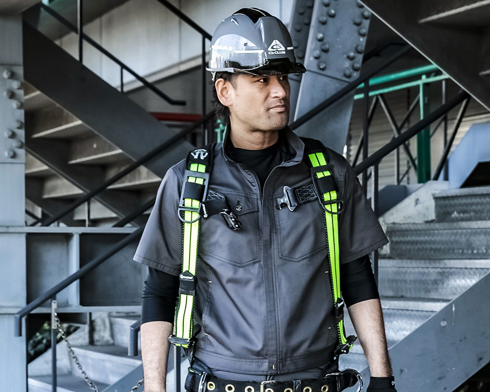 C's CLUB ドビーストレッチT/C メッシュ半袖ブルゾン