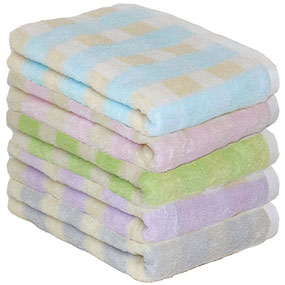 FP426701、FP426702、FP426704、FP426705、FP426729 フェイスタオル めちゃふわチェック