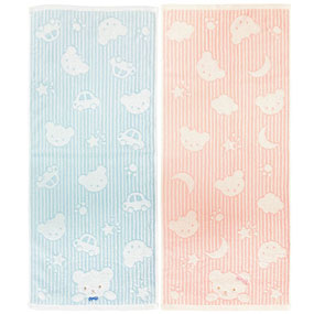 FO490501、FO490502 フェイスタオル スクールベア