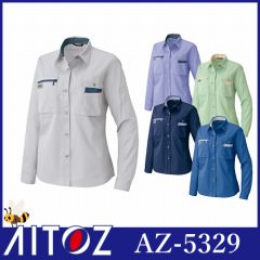 AZ-5329 レディース長袖シャツ