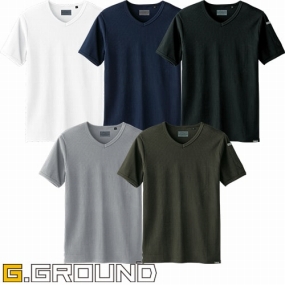 50714 G.GROUND 半袖VネックTシャツ