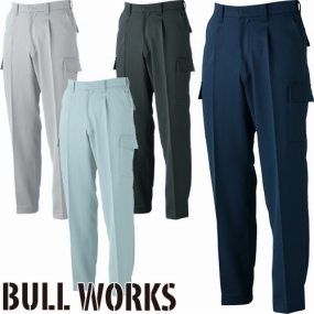 1118 BULL WORKS ワンタックカーゴパンツ